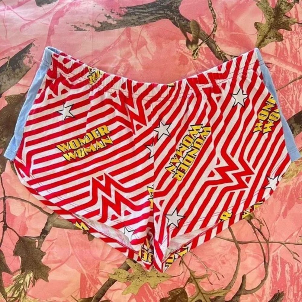 Red Striped Athletic Shorts